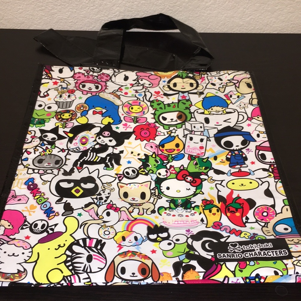 Tokidoki x Sanrio Characters vinyl reusable tote